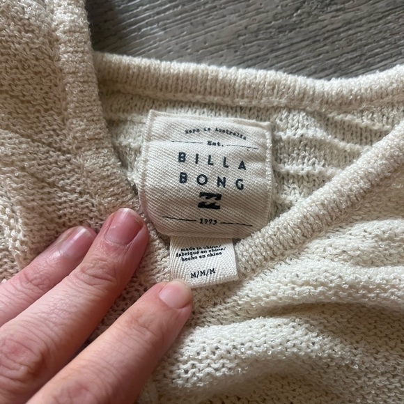 Roxy Y2K size M cropped see through sweater top - Picture 2 of 3